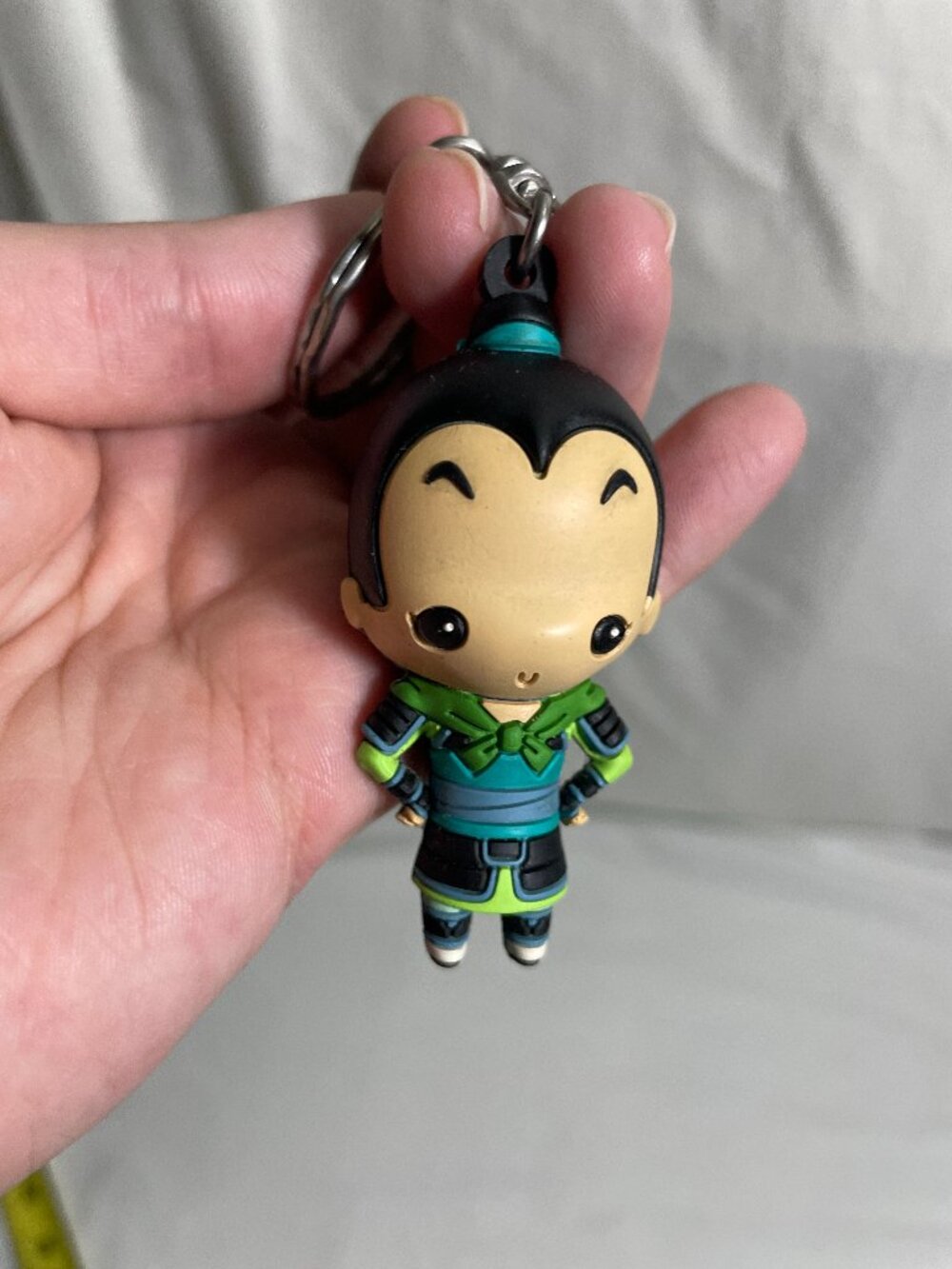 Disney Mulan Ling 3D Foam Figural Keyring Series 17 Monogram 4” Keychain
